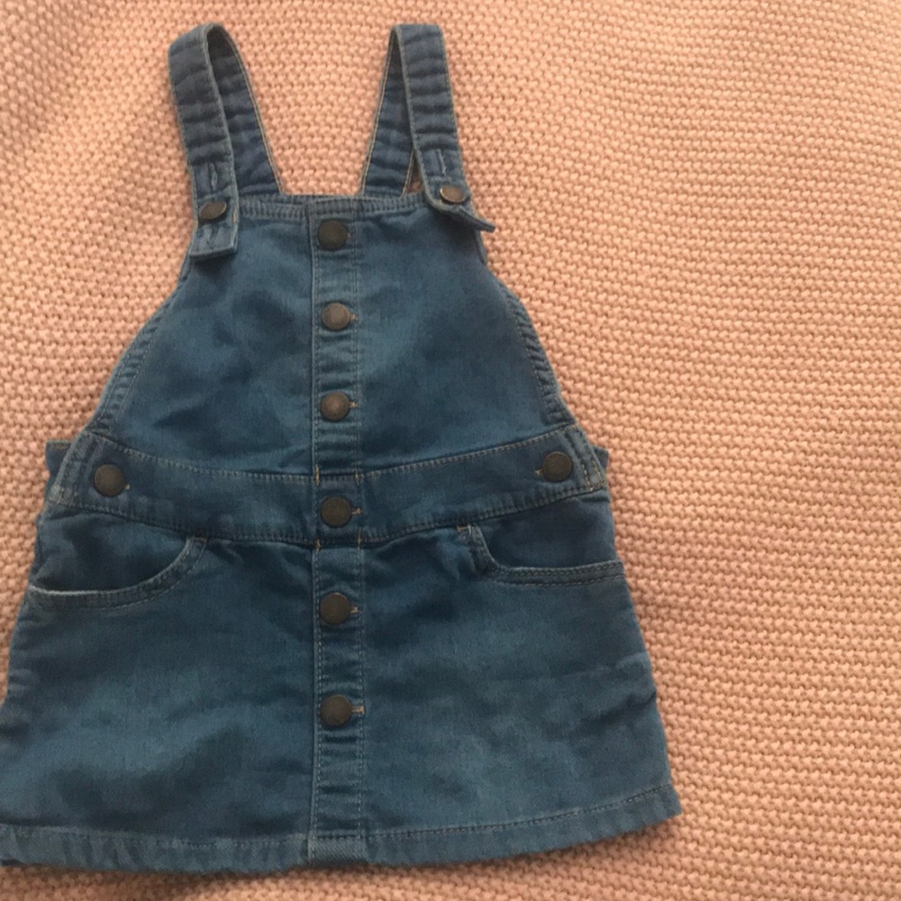 Denim overall skirt. Toddler 2T